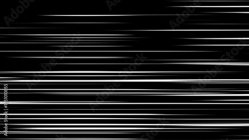 漫画風のスピード線　黒背景
