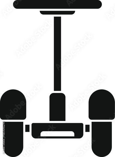 Personal transporter electric self balancing scooter icon for modern urban mobility