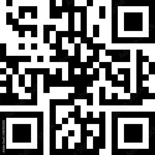 QR code pattern on a white background. This digital matrix is used for quick scanning and information access.