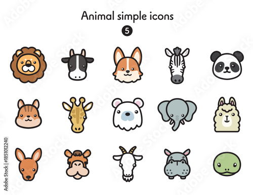 シンプルアイコン集 動物5