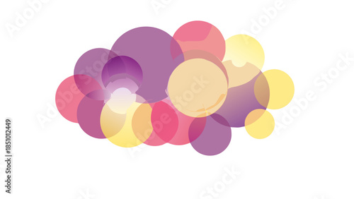 Abstract Colorful Circles Background