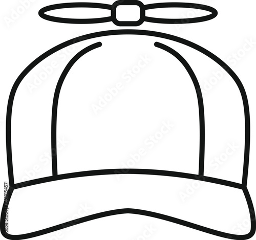 Propeller hat icon representing childhood fun and playfulness