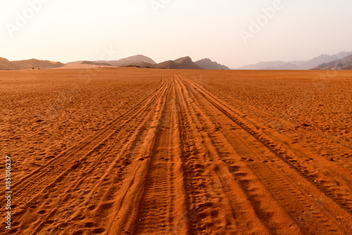 Track through remote Marienfluss Valley, Kunene Region, Namibia