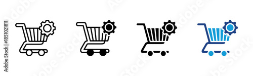 Procurement icon set multiple style collection