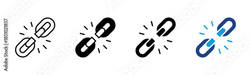 Weakness icon set multiple style collection