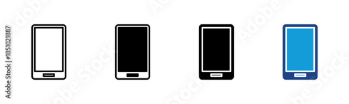 Smartphone icon set multiple style collection