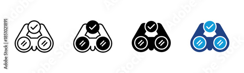 Discovery icon set multiple style collection