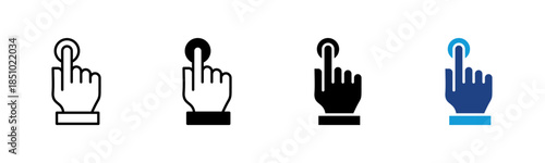 Dtp icon set multiple style collection