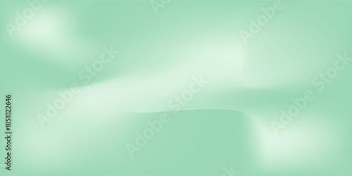 Fresh mint gradient mesh texture background. Soft wave green gradient