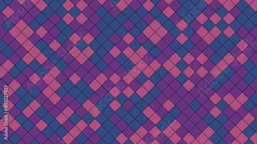 argyle pattern with pink and blue diamonds