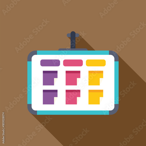 Task board displaying sticky notes for project planning and organization