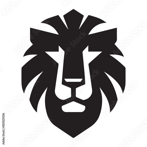 Majestic Lion Vector Silhouette | Monochrome Animal Symbol Art Download