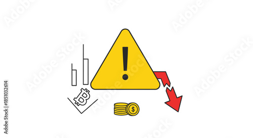 Bitcoin Crisis Warning Sign Amidst Market Volatility and Financial Downturn