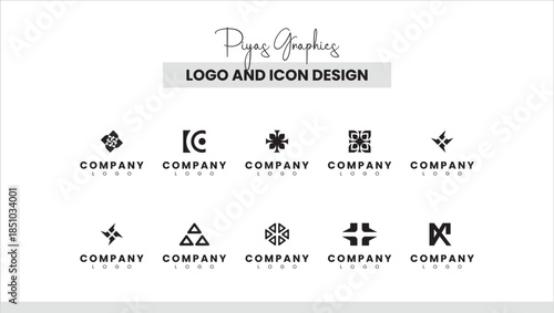 Creative Minimal Symbol Logos for Brand Identity