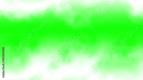 Moving white smoke or fog effect on green screen background. Atmospheric smoke in slow motion Seamless looping for visual effects