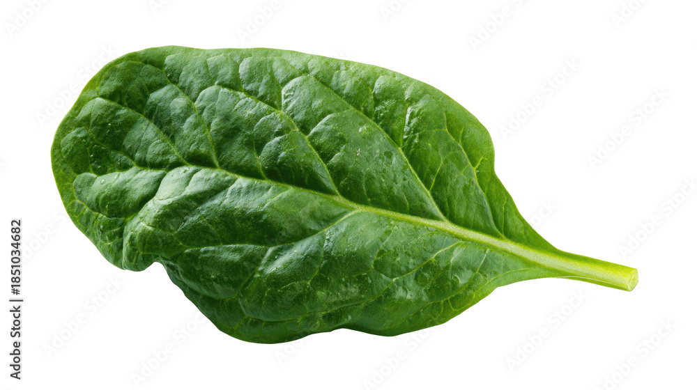 Obraz premium Fresh Spinach Leaf on Isolated Background