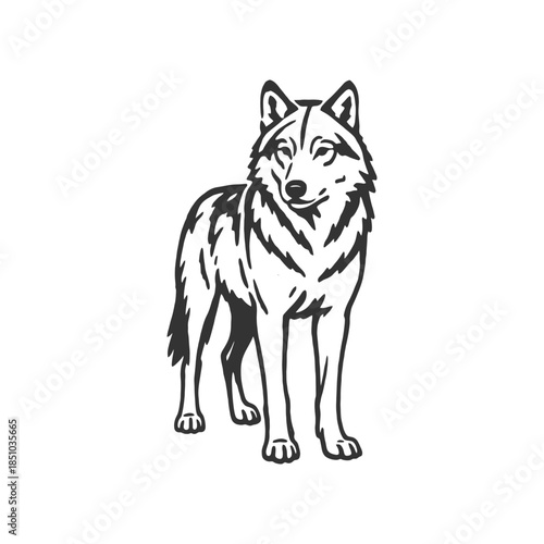 Lone Path Wolf Razor Carving