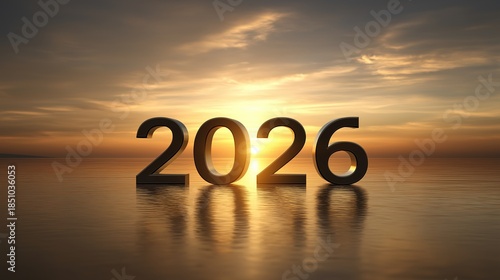 新年を象徴する日の出の風景