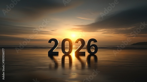 新年を象徴する日の出の風景