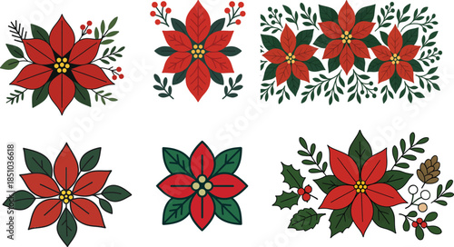 Classic Mistletoe Holiday Illustration With Leaves Berries Festive Winter Season Clean Minimal Decorative Design