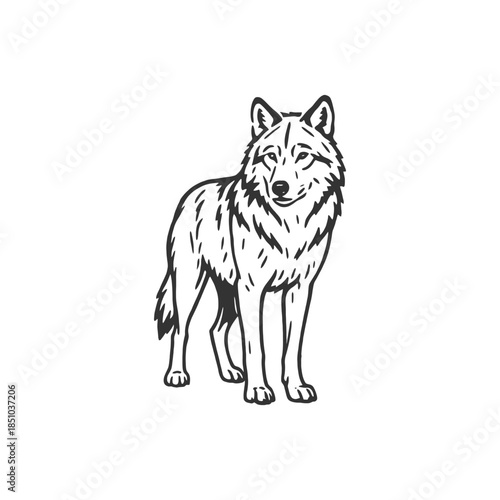 Wildstone Wolf Smooth Vector Icon