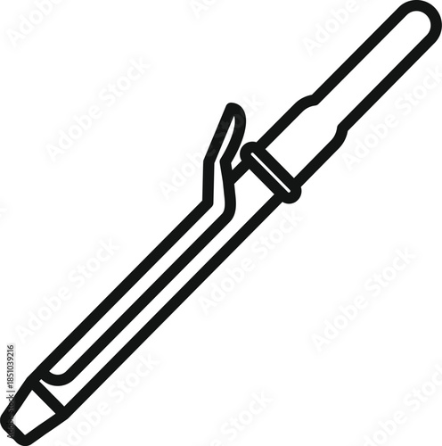 Hair curler tool creating new trendy hairstyle