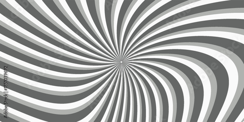 Hypnotic spiral background.Optical illusion style design. Vector. modern