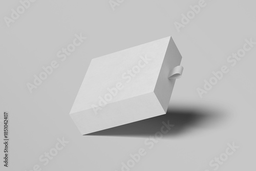 Realistic gift box  mock up. 3d rendering