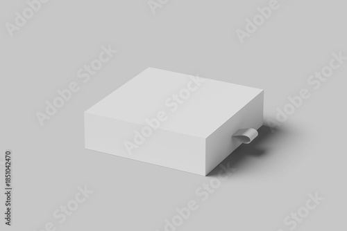 Realistic gift box  mock up. 3d rendering