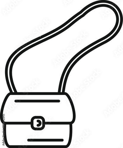 Stylish handbag with a shoulder strap, representing fashion accessory concept