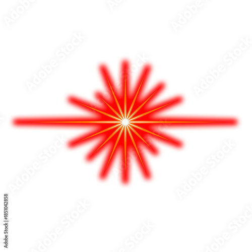 Red pencil isolated on white background as a colorful art tool for school education and office business writing or drawing design