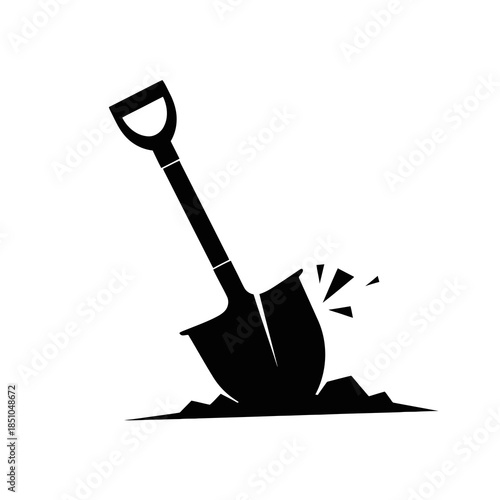 shovel in the sand