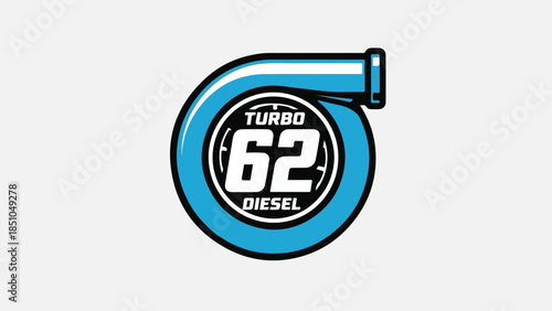 Turbo 62 Diesel Engine Power Performance Automotive Logo Icon Design logotypelogoicon.