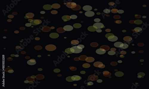 Soft, glowing bokeh lights create a magical, dreamy atmosphere on a dark background.