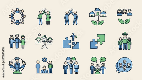 people icons set