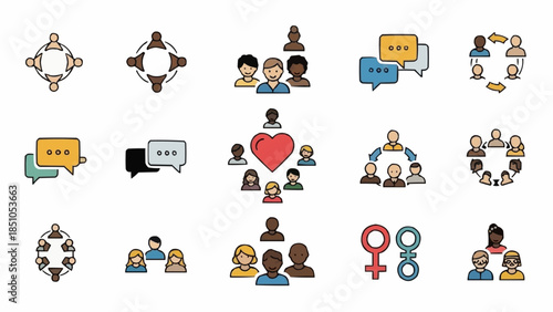 business people icons