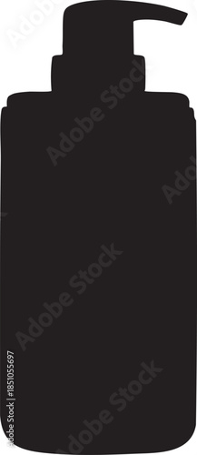 soap dispenser bottle with pump on transparent background