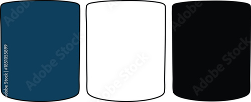 Three Colorful Cylindrical Shapes Isolated on Transparent Background