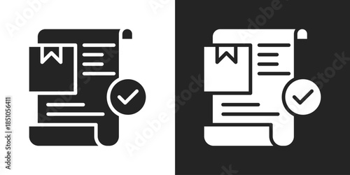 On Demand Icon In Black And White Glyph Style