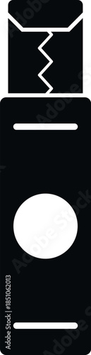 Chewing gum stick unwrapping from its packaging