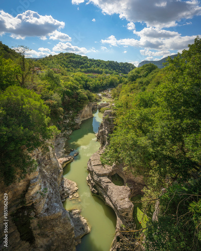 Marmitte dei Giganti Canyon on Metauro River, Marche, Italy
