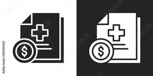 Deposit Icon In Black And White Glyph Style