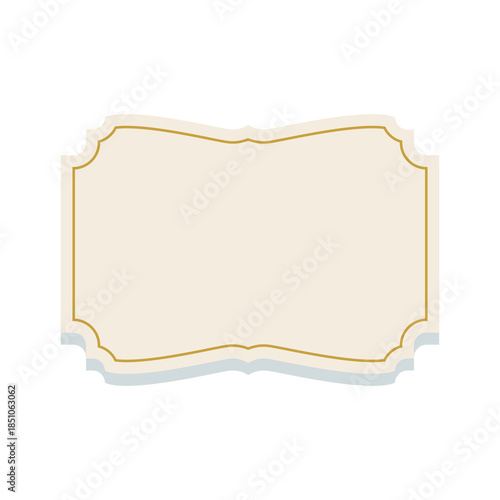 Clasic vintage label sticker