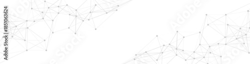 Abstract Network Connection  Technology Background Banner