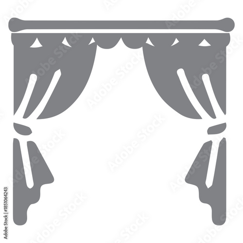Window Curtains Icon