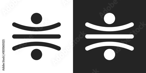 Resilience Icon In Black And White Glyph Style