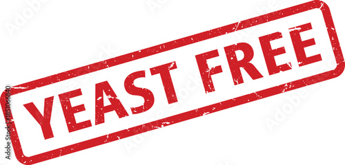 Red Yeast Free Grunge Stamp GlutenFree, AllergenFree, HealthConscious Foods, Baking and Cooking