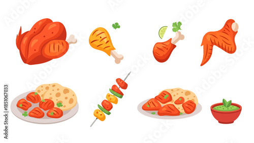 Collection of Fresh Vegetables and Ingredients for Healthy Cooking