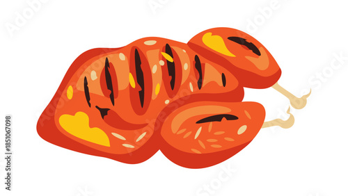 Fresh chili peppers with a vibrant red color for culinary use