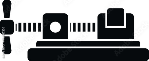 Vise holding mechanism icon representing industrial or repair work